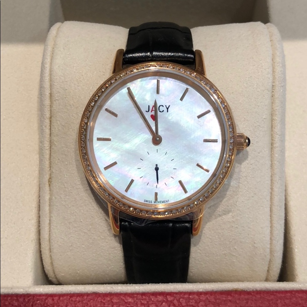 Jacy rose gold and diamond watch